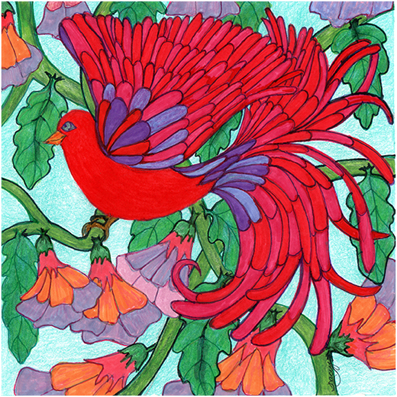 Bird Of Paradise #2 by Tracey Farrell