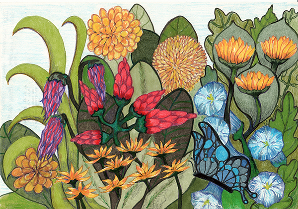 Summer Garden by Tracey Farrell