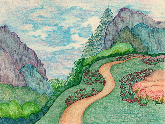 Purple Mountain Majestry by Tracey Farrell