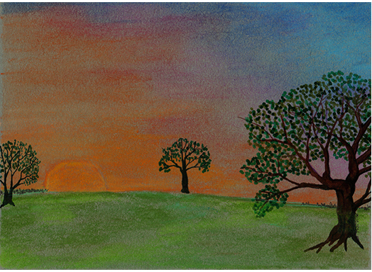Trees And Sky by Tracey Farrell