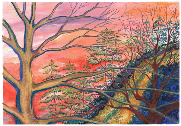 Tibetan Sunset by Tracey Farrell